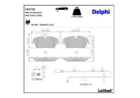 Brake pad set, disc brake LP3718 Delphi