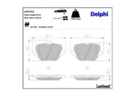 Brake pad set, disc brake LP3722 Delphi