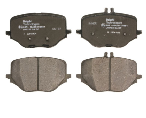 Brake pad set, disc brake LP3723 Delphi