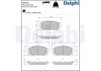 Brake pad set, disc brake LP3732 Delphi