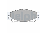 Brake pad set, disc brake LP3734 Delphi