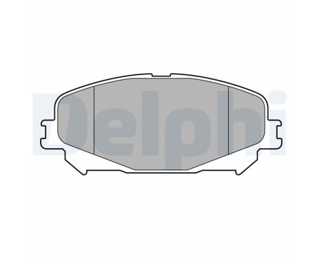 Brake pad set, disc brake LP3734 Delphi