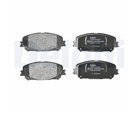 Brake pad set, disc brake LP3734 Delphi, Image 3