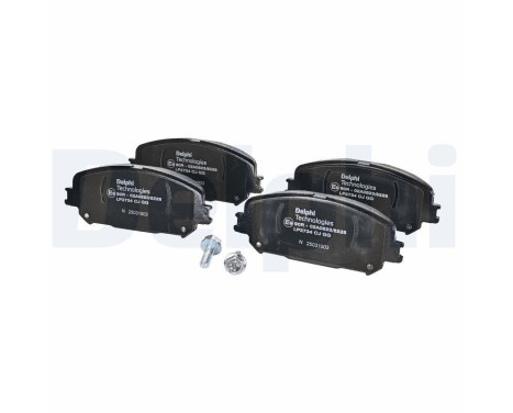 Brake pad set, disc brake LP3734 Delphi