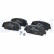 Brake pad set, disc brake LP3734 Delphi