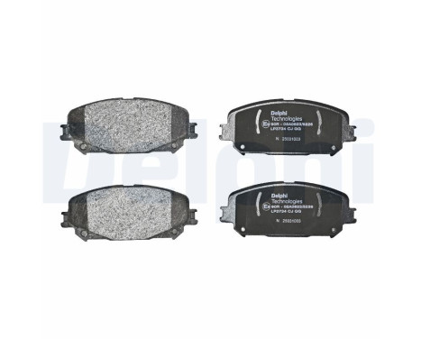 Brake pad set, disc brake LP3734 Delphi, Image 2