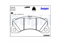 Brake pad set, disc brake LP3735 Delphi
