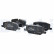 Brake pad set, disc brake LP3736 Delphi