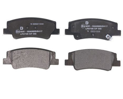 Brake pad set, disc brake LP3738 Delphi