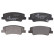 Brake pad set, disc brake LP3738 Delphi