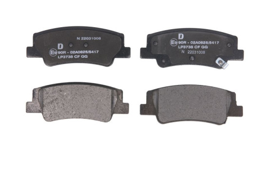 Brake pad set, disc brake LP3738 Delphi