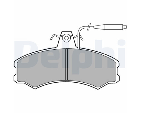 Brake Pad Set, disc brake LP378 Delphi