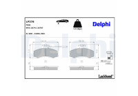 Brake Pad Set, disc brake LP378 Delphi