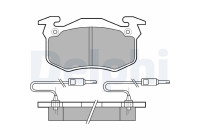 Brake Pad Set, disc brake LP382 Delphi