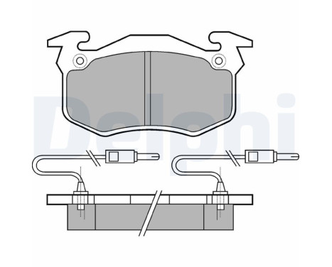 Brake Pad Set, disc brake LP382 Delphi