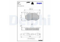 Brake Pad Set, disc brake LP382 Delphi