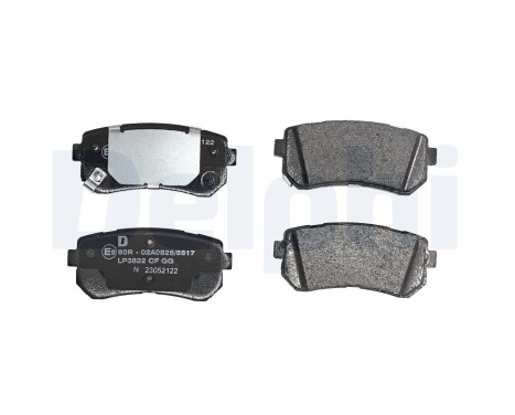 Brake pad set, disc brake LP3832 Delphi