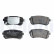 Brake pad set, disc brake LP3832 Delphi