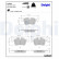 Brake pad set, disc brake LP3833 Delphi, Thumbnail 3