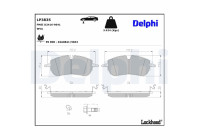 Brake pad set, disc brake LP3835 Delphi