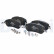 Brake pad set, disc brake LP3835 Delphi