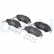 Brake pad set, disc brake LP3840 Delphi