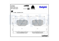 Brake pad set, disc brake LP3841 Delphi