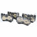 Brake pad set, disc brake LP3842 Delphi