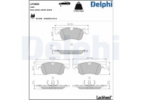 Brake pad set, disc brake LP3850 Delphi