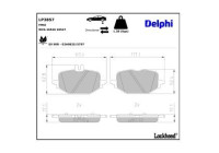 Brake pad set, disc brake LP3857 Delphi