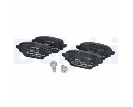 Brake pad set, disc brake LP3859 Delphi
