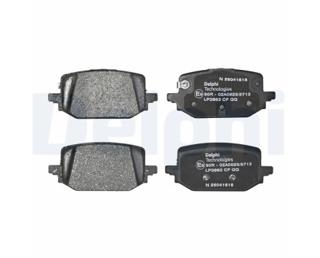 Brake pad set, disc brake LP3863 Delphi, Image 3