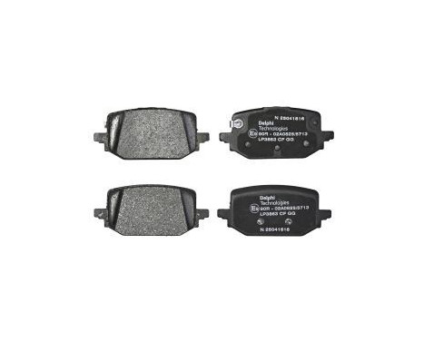 Brake pad set, disc brake LP3863 Delphi, Image 2
