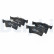 Brake pad set, disc brake LP3873 Delphi