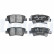 Brake pad set, disc brake LP3874 Delphi