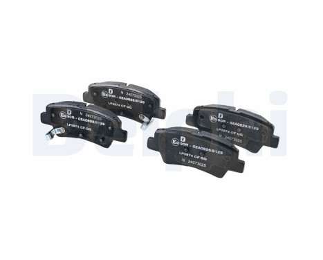 Brake pad set, disc brake LP3874 Delphi, Image 2