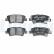 Brake pad set, disc brake LP3874 Delphi, Thumbnail 2