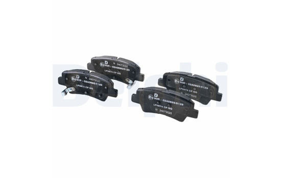 Brake pad set, disc brake LP3874 Delphi, Image 3
