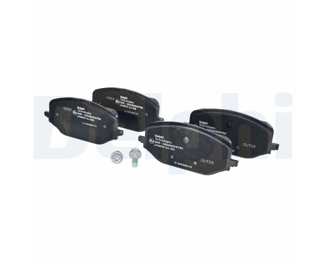 Brake pad set, disc brake LP3875 Delphi, Image 2