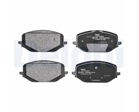Brake pad set, disc brake LP3875 Delphi, Image 3