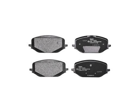 Brake pad set, disc brake LP3875 Delphi, Image 2