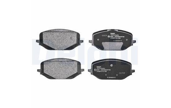 Brake pad set, disc brake LP3875 Delphi, Image 2