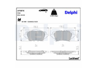 Brake pad set, disc brake LP3876 Delphi