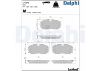 Brake pad set, disc brake LP3879 Delphi