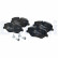 Brake pad set, disc brake LP3882 Delphi