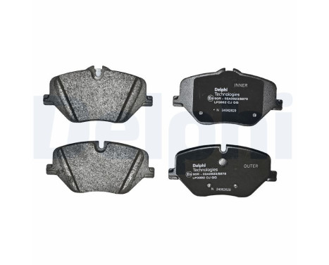 Brake pad set, disc brake LP3882 Delphi, Image 2