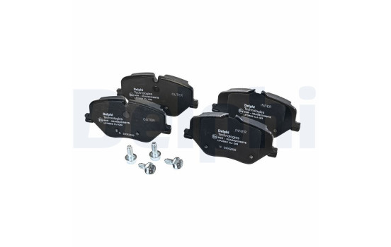 Brake pad set, disc brake LP3882 Delphi