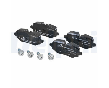 Brake pad set, disc brake LP3884 Delphi