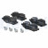 Brake pad set, disc brake LP3884 Delphi