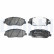 Brake pad set, disc brake LP3903 Delphi